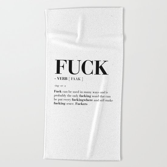FUCK Beach Towel
