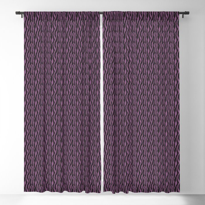 Purple And Black Zebra Blackout Curtain By Beautifulcuteness