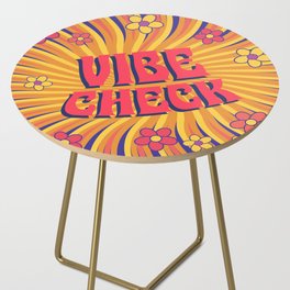 Vibe Check Psychedelic 60s Side Table