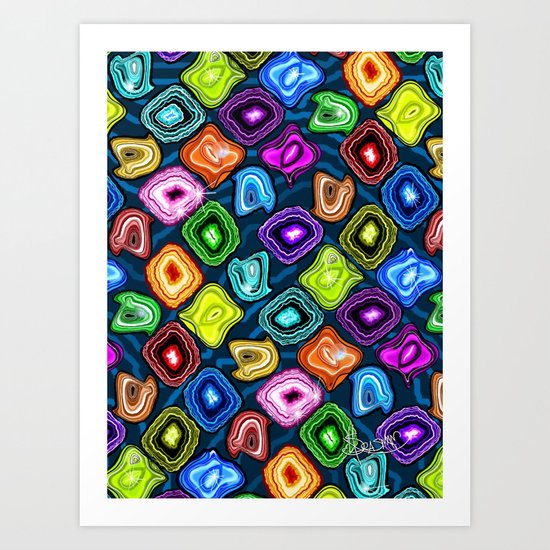 Geode Delight! Art Print