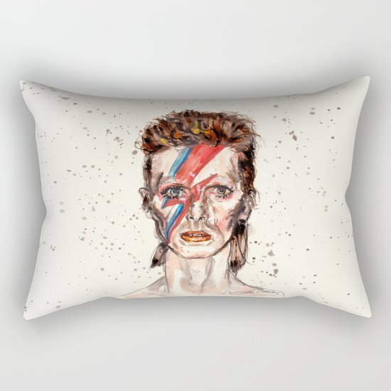 Bowie Inspired David Rectangular Pillow