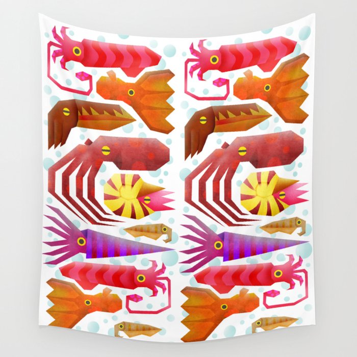 Cephalopods Wall Tapestry