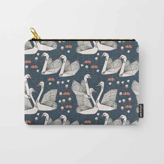 Origami Swans by Andrea Lauren Carry-All Pouch