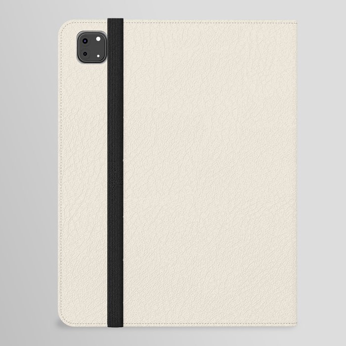 JAPANESE WHITE SOLID COLOR. Plain Pale Cream  iPad Folio Case