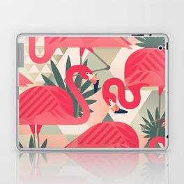 Retro Flamingo Patter Laptop Skin