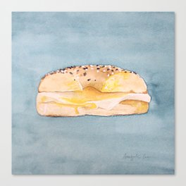 Bagel, Egg & Cheese Canvas Print
