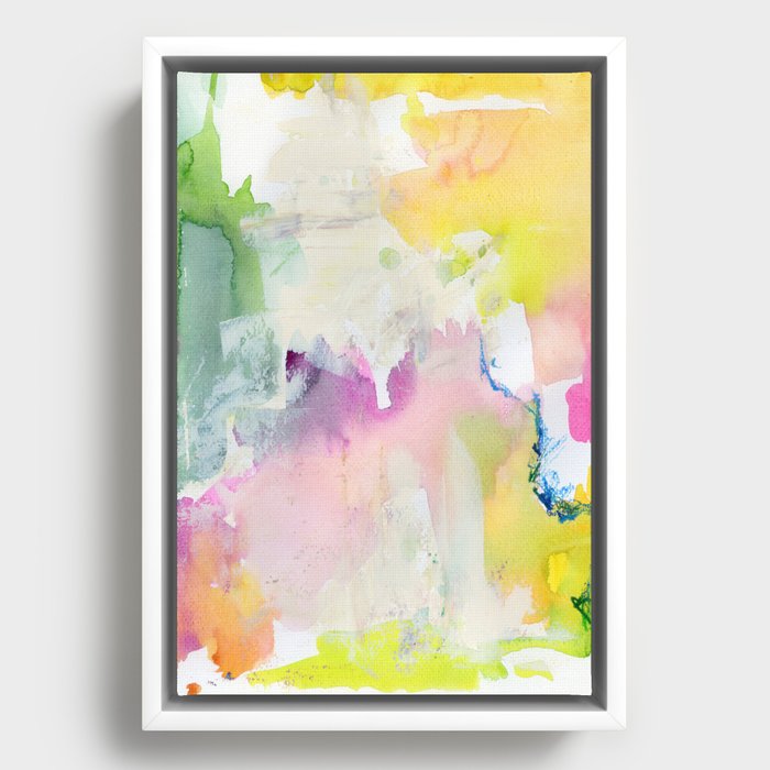 abstract map N.o 1 Framed Canvas