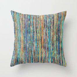 Stripes and Beads Throw Pillow