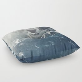 Ultramarine Marble Floor Pillow