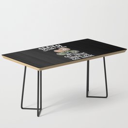 Sloth cycling team funny cyclist quote Coffee Table