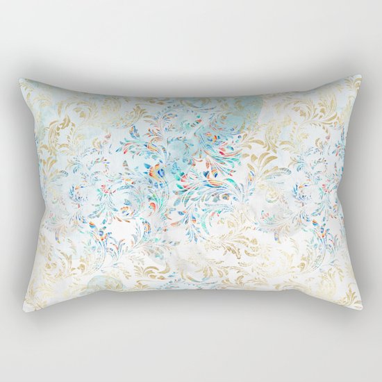 Feather peacock #15 Rectangular Pillow