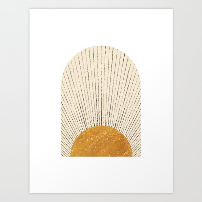 Arch sun, sunrise #4 Art Print