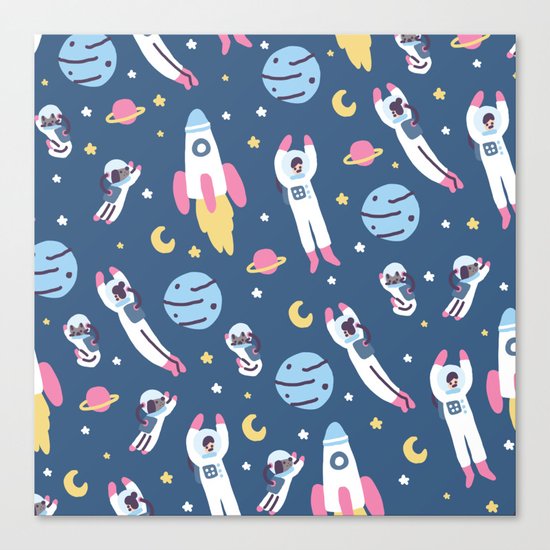 Space People Canvas Print
