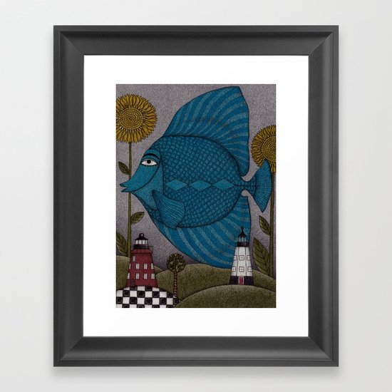 It's a Fish! Framed Art Print