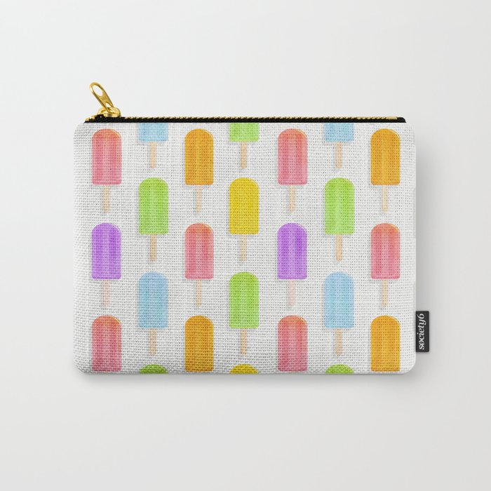 Rainbow Summer Popsicles Pattern Carry-All Pouch