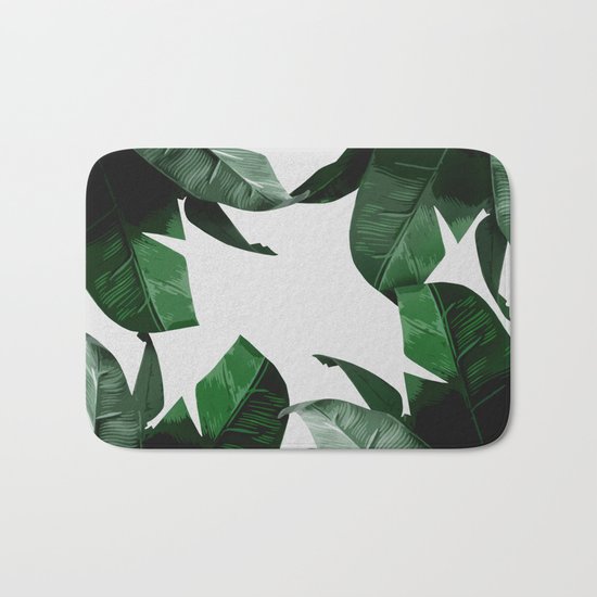 Banana Palm Leaves Bath Mat
