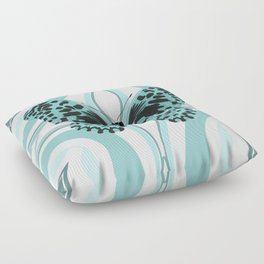 Butterfly - blue Floor Pillow
