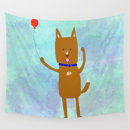 Brown Dog Wall Tapestry
