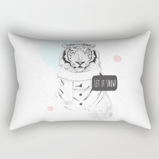 Snow tiger Rectangular Pillow