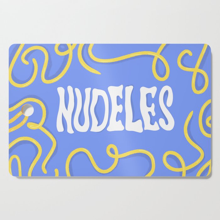 NUDEles (limited) Y2K funky artwork  Cutting Board