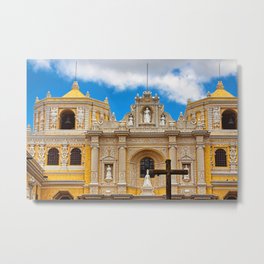 Cathedral in Antigua, Guatemala Metal Print