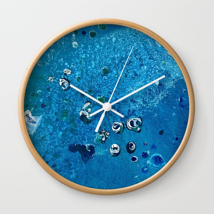 Deep Sea Creatures Dream of Blue Wall Clock by ANoelleJay Society6