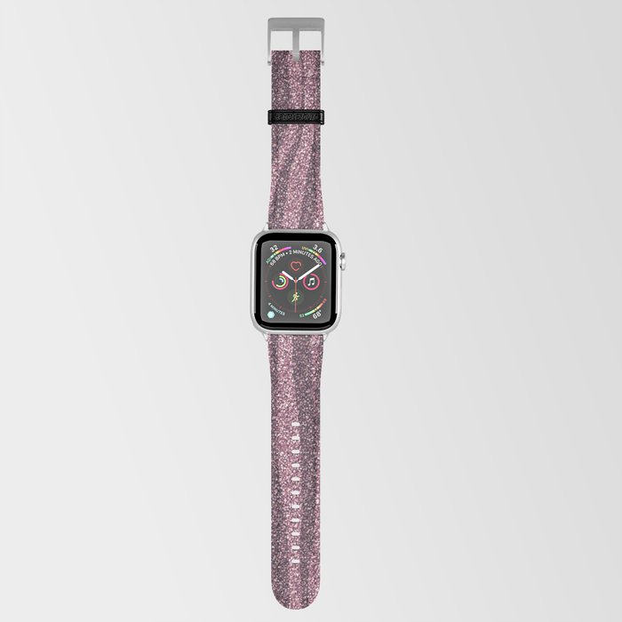 Stripes Pink Glitter Apple Watch Band
