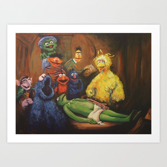The Anatomy Lesson of Dr. Bird Art Print
