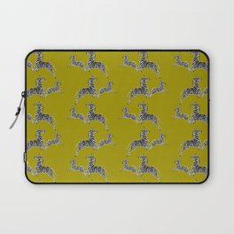Chartreuse Zebras Laptop Sleeve