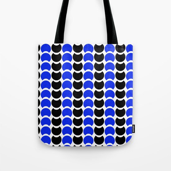 HobNob BlueBlack Print, Canvas and Laptop/iPad Skin Tote Bag