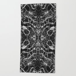 Cracked paint black. Beach Towel