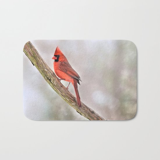 Simplicity: Northern Cardinal Bath Mat