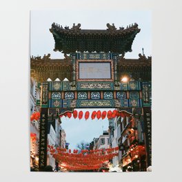 Chinatown Gate in London  Poster