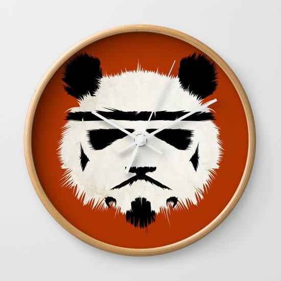 Panda Trooper Wall Clock