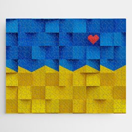 Ukraine Heart Jigsaw Puzzle