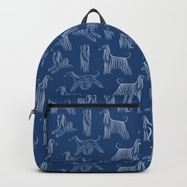 Afghan Hound Print Backpack Set For Kids and Girls