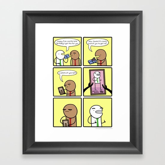 Antics #174 - the gift that keeps on giving Framed Art Print