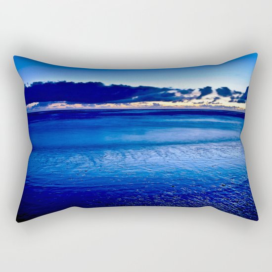 BLUE SILENCE of the SEA Rectangular Pillow