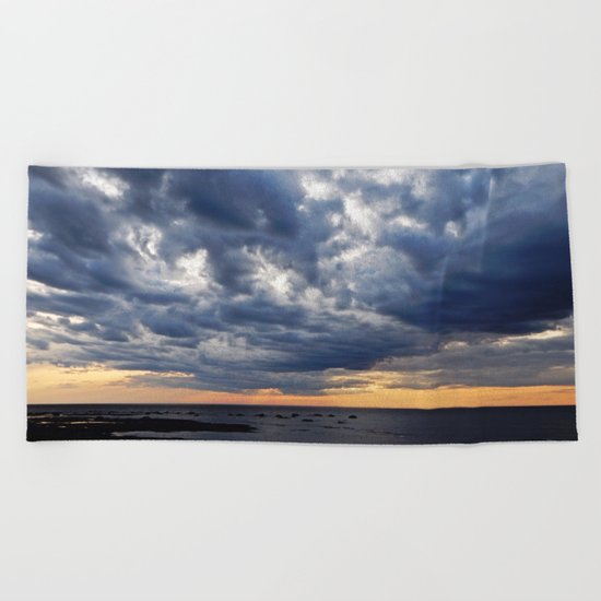 Clouds on the Sea Beach Towel