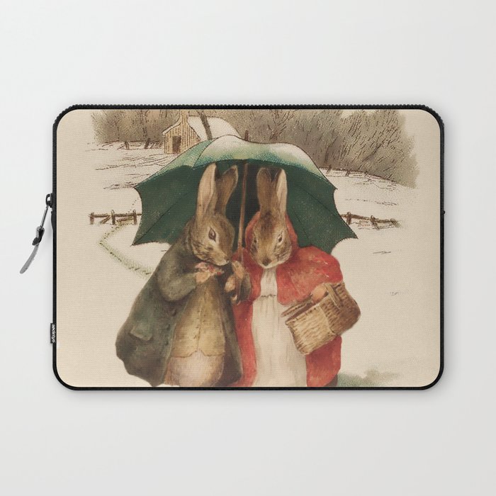 “A Happy Pair” by Beatrix Potter Laptop Sleeve