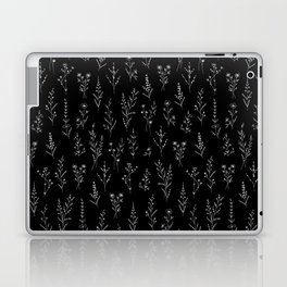 Mini New Black Wildflowers Laptop Skin