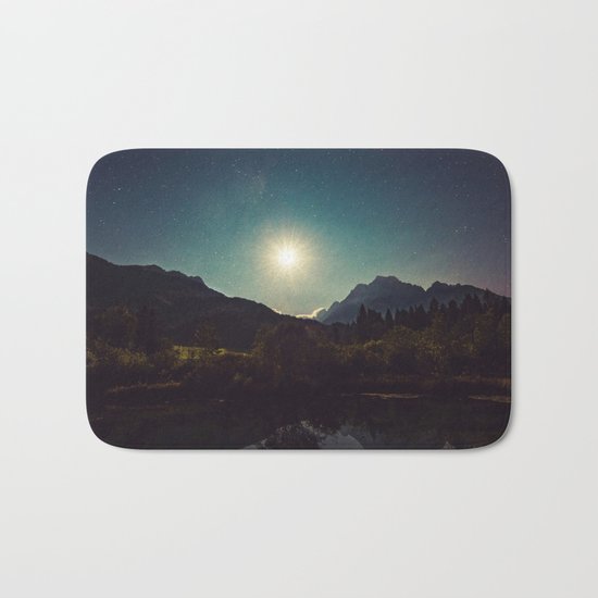 Moonshine, Stars and Nature Bath Mat