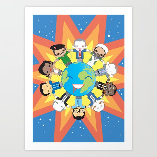THE WORLD ROBOTIC Art Print