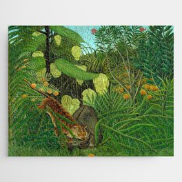 Henri Rousseau "Fight between a Tiger and a Buffalo" Jigsaw Puzzle
