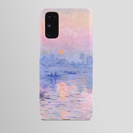 Claude Monet "Sunset on the Seine at Lavacourt. Winter Effect" Android Case