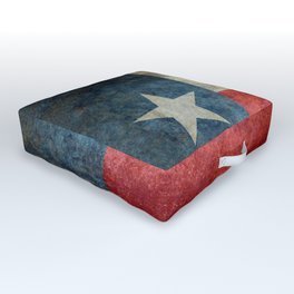 Texas state flag, vintage banner Outdoor Floor Cushion