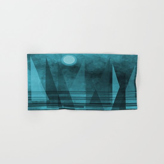 Blue Moonlight Sail Hand & Bath Towel