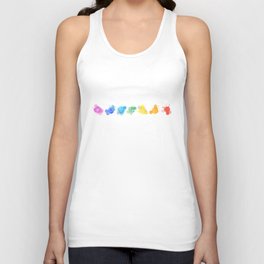 Meditation aura and the seven chakras symbols icons watercolor doodle	 Unisex Tank Top