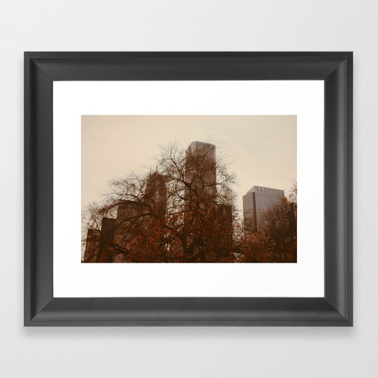Autumn in Chicago Framed Art Print