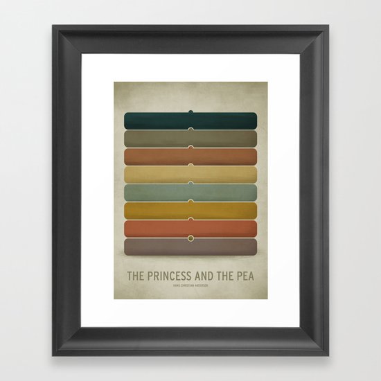 The Princess and the Pea Framed Art Print